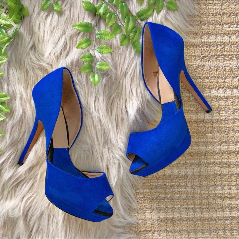 Zara Blue Suede Zara stilletos